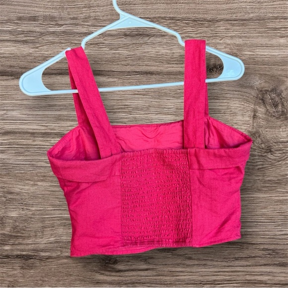 Abercrombie & Fitch linen crop top - Picture 2 of 6